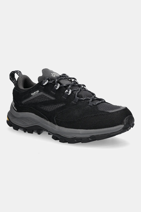 Boty Jack Wolfskin CYROX TEXAPORE LOW semišová kůže černá 4064281
