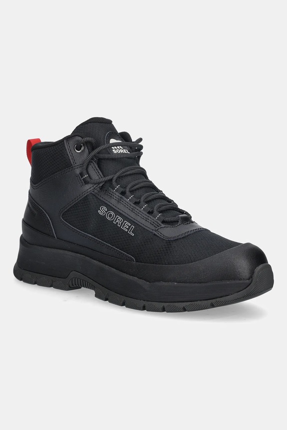Παπούτσια Sorel OUTING NW SNEAKER MID WP λείο δέρμα μαύρο 2138721010