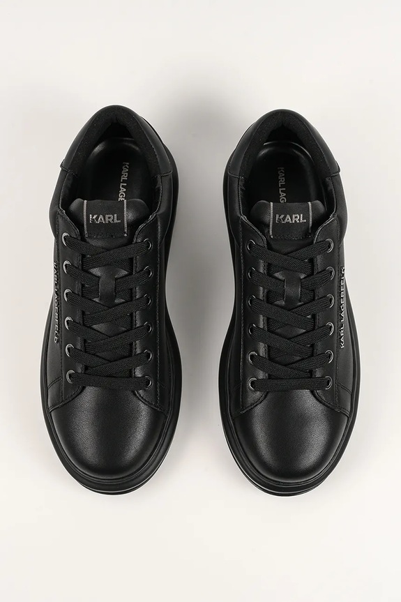 Кожени маратонки Karl Lagerfeld KAPRI MENS черен KL52575N.00X