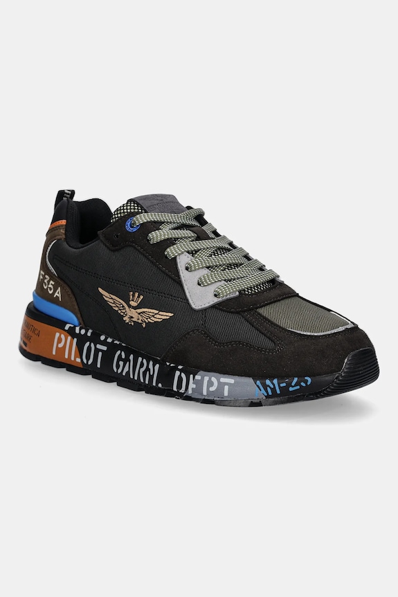 Sneakers Aeronautica Militare SNEAKERS συνθετικό μαύρο 252SC0276UCT03380.94707