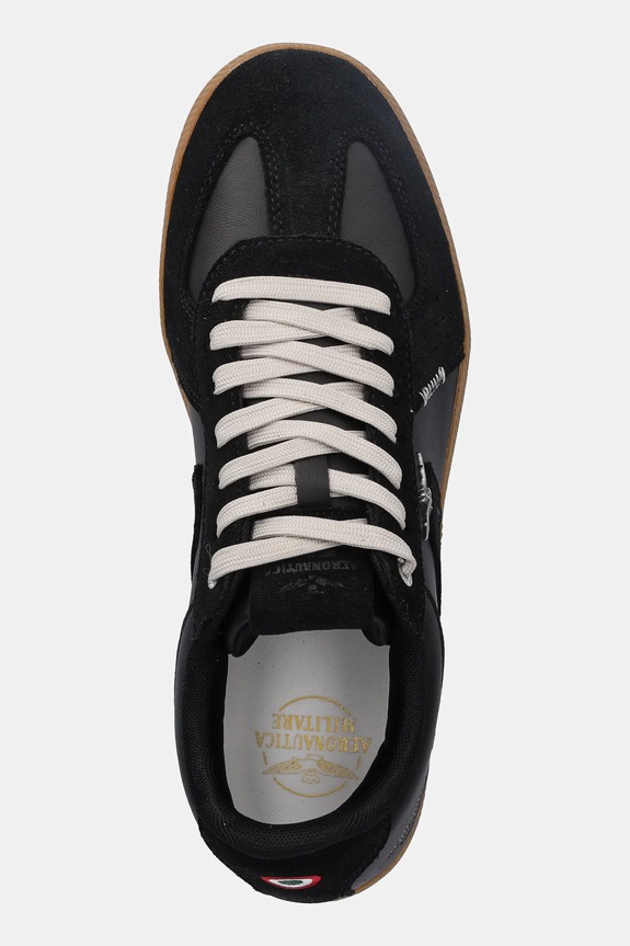 Kožené tenisky Aeronautica Militare SNEAKERS čierna 252SC0315UPL00244.34300