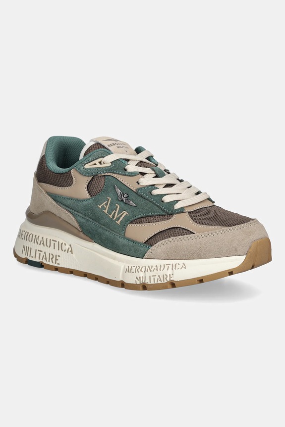 Aeronautica Militare sneakersy SNEAKERS tekstylny zielony 252SC0318UCT04248.90908