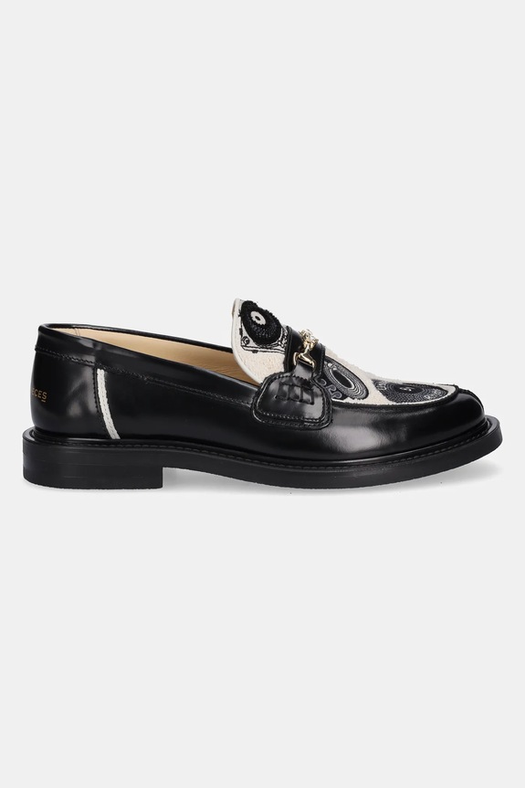 Kožne mokasinke Filling Pieces Loafer Vinyl 122511303240 crna AW25