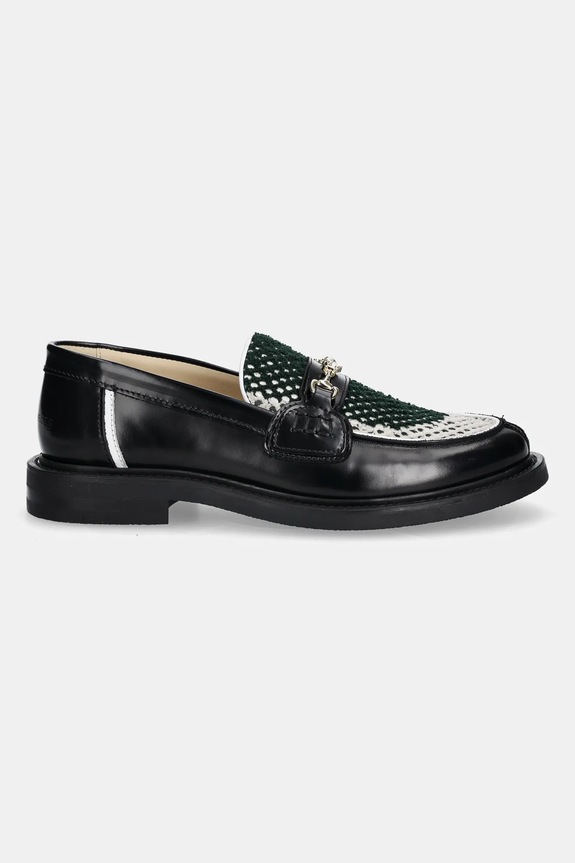 Kožené poltopánky Filling Pieces Loafer Rugby Degrade 122511303248 čierna AW25