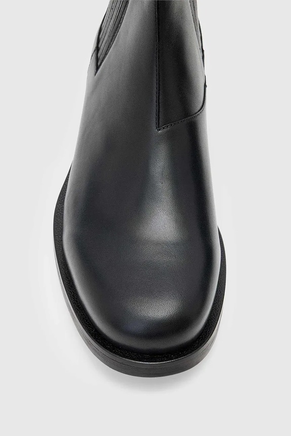 AllSaints sztyblety skórzane Bloom Chelsea M030FD czarny