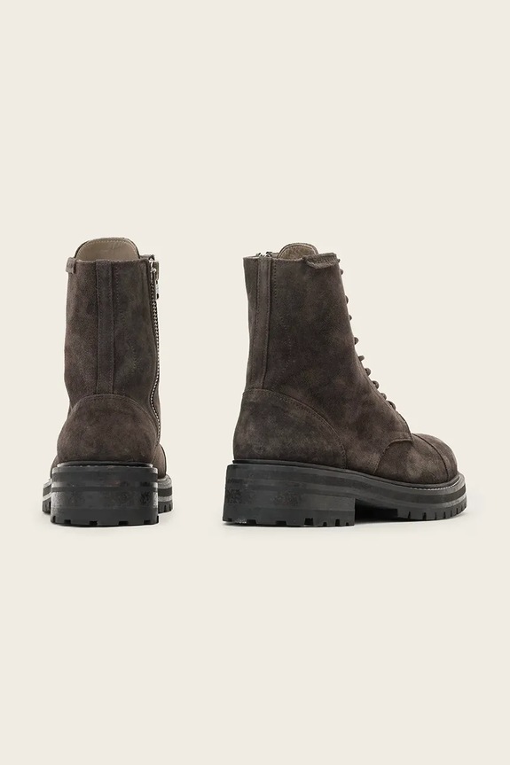 Обувь Замшевые кроссовки AllSaints HANK SUEDE BOOT M005FB серый