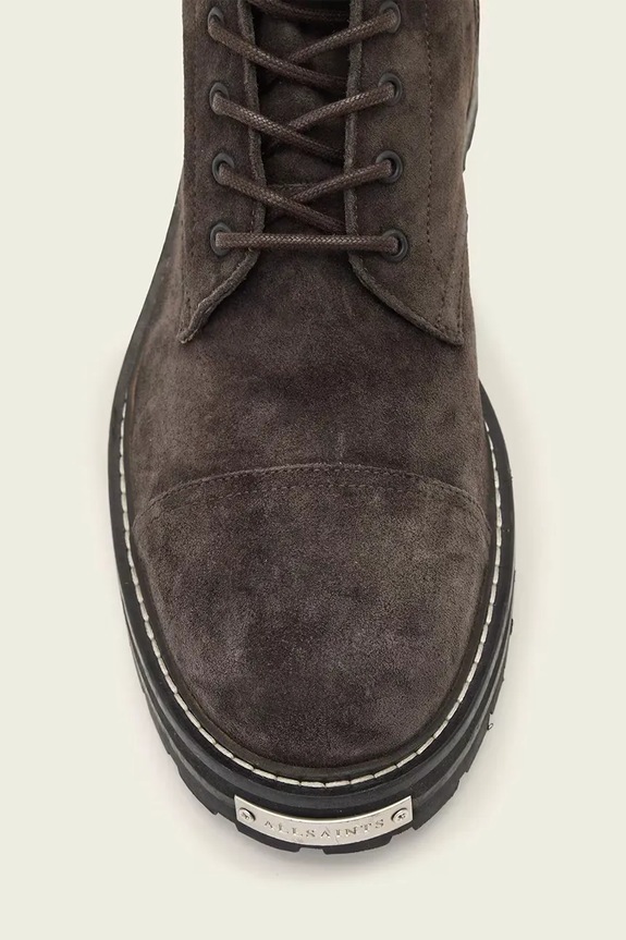 Замшевые кроссовки AllSaints HANK SUEDE BOOT M005FB серый