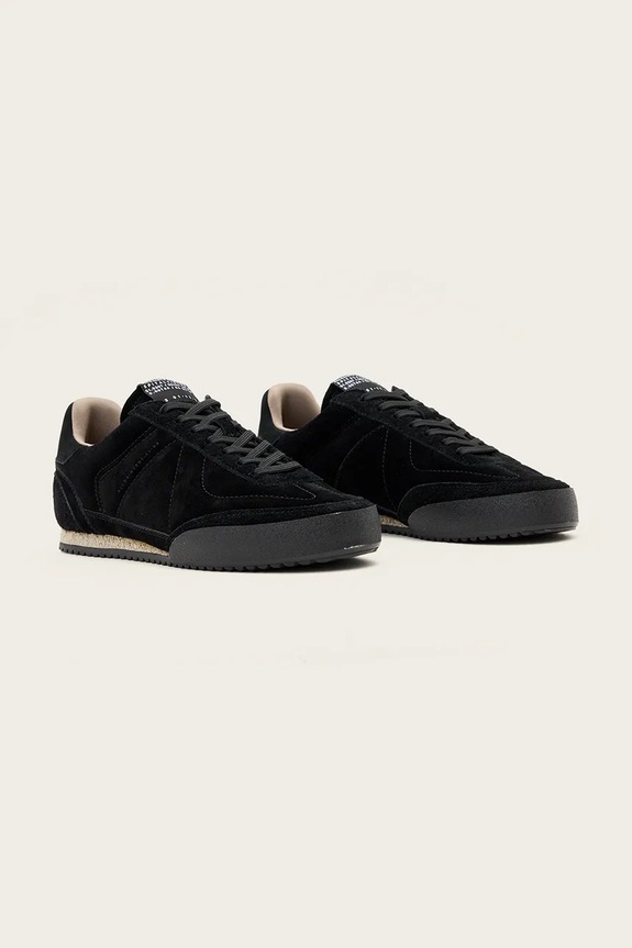 AllSaints sneakers din piele întoarsă Harri Low Top M017FD negru AW25