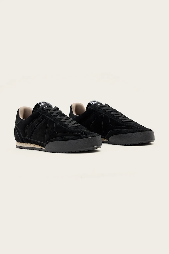 AllSaints sneakers din piele întoarsă Harri Low Top M017FD negru AW25