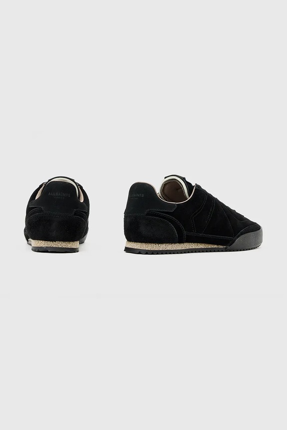 Încălțăminte AllSaints sneakers din piele întoarsă Harri Low Top M017FD negru