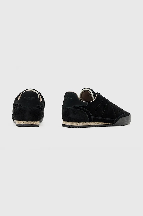 Încălțăminte AllSaints sneakers din piele întoarsă Harri Low Top M017FD negru