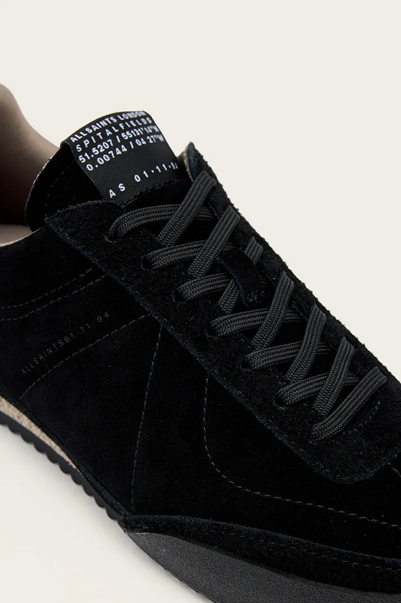 AllSaints sneakers din piele întoarsă Harri Low Top negru M017FD