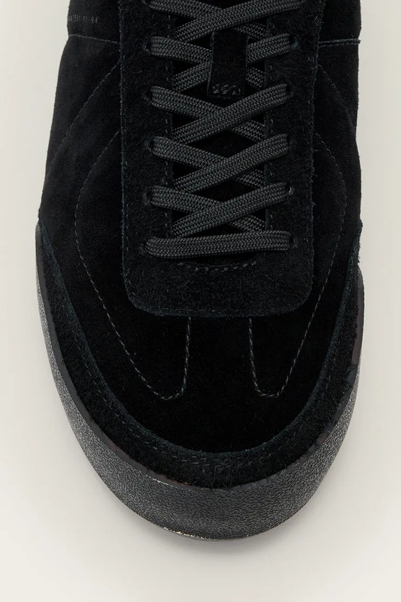 AllSaints sneakers din piele întoarsă Harri Low Top M017FD negru