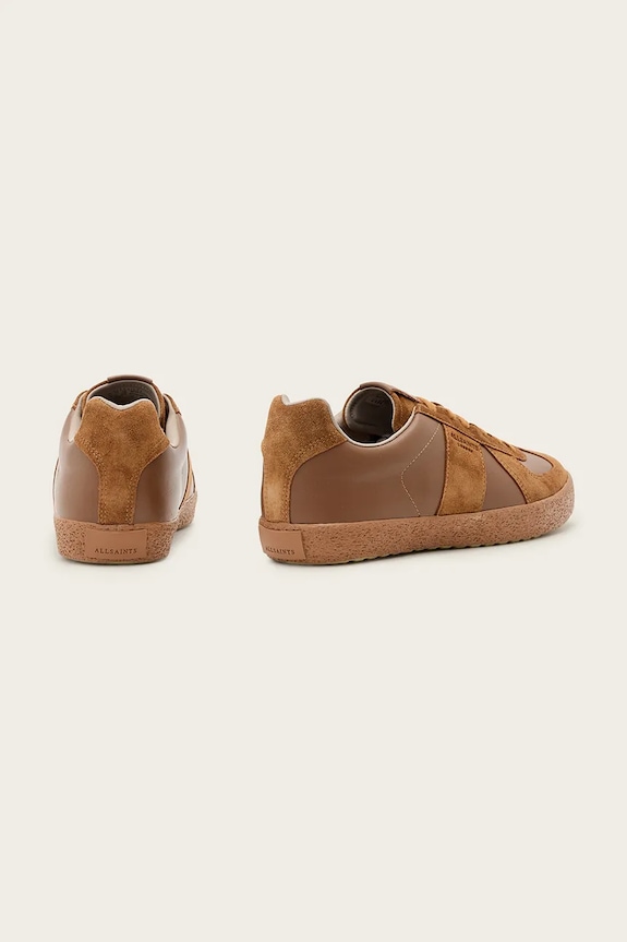 Încălțăminte AllSaints sneakers din piele JAIMEE LOW TOP M052FB.BRN maro