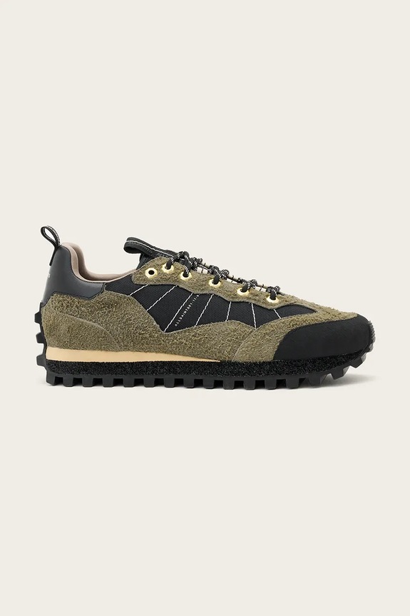 Tenisky AllSaints Nevis Sneaker semišová koža zelená M019FD.KHK