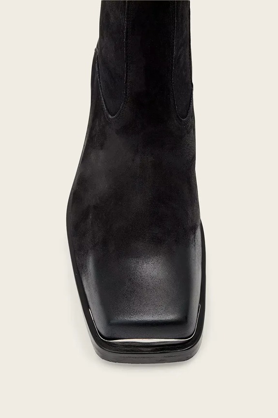 AllSaints buty skórzane Orla Toe Cap Boot M033FD czarny