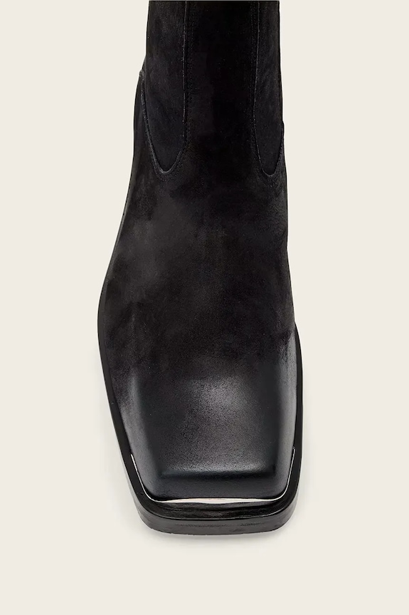 AllSaints buty skórzane Orla Toe Cap Boot M033FD czarny
