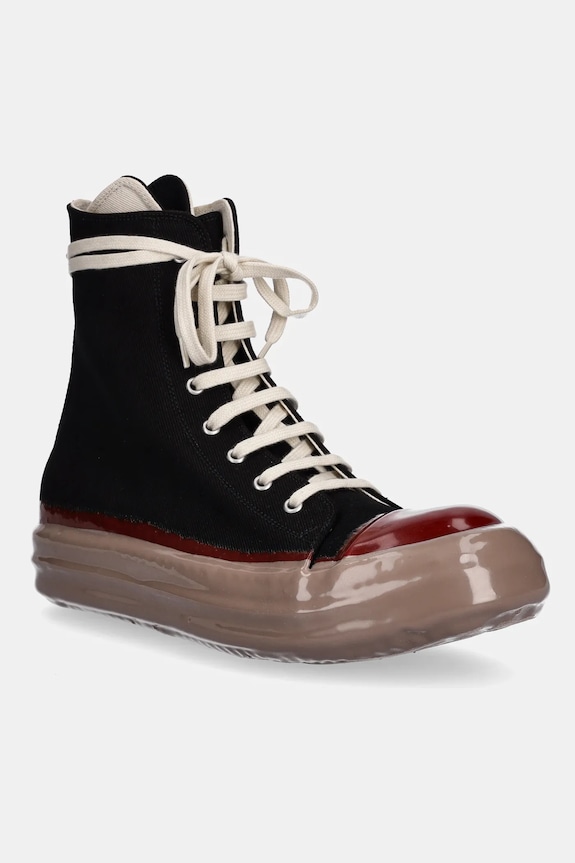 Rick Owens DRKSHDW trampki Sneaks tekstylny czarny DU02E7800.DODP