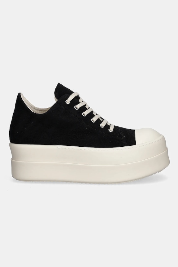 Rick Owens DRKSHDW plimsolls Double Bumper Low Sneaks DU02E7832.BMO black AW25