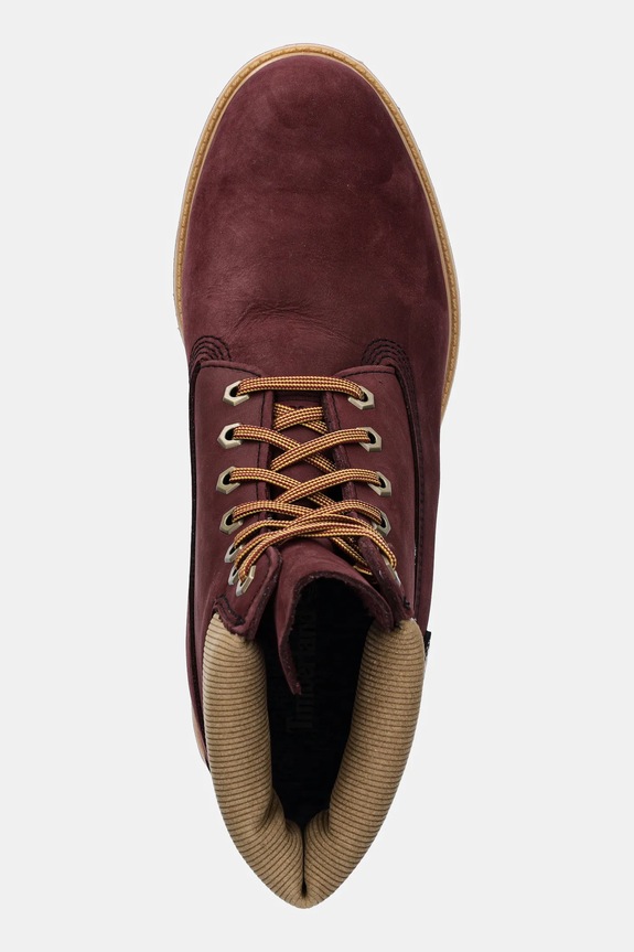 Туристически обувки от набук Timberland Premium 6 бордо TB0A2P6WEQ31