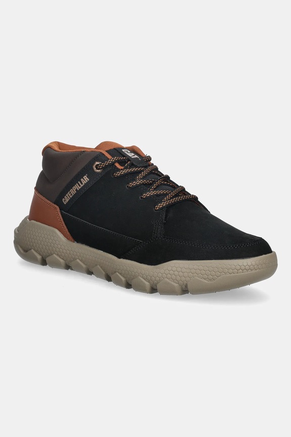 Tenisky CAT Footwear HEX LITE CRUISE MID semišová koža čierna P726406