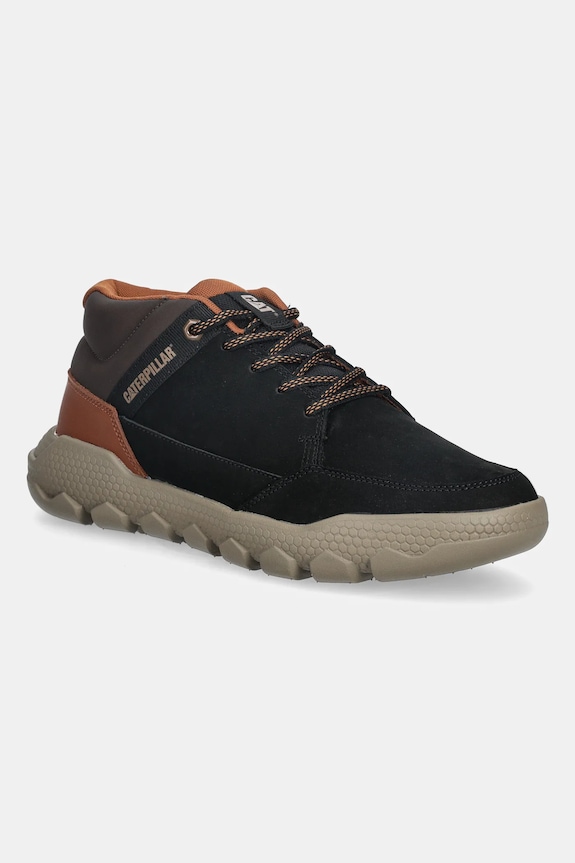 Tenisky CAT Footwear HEX LITE CRUISE MID semišová koža čierna P726406