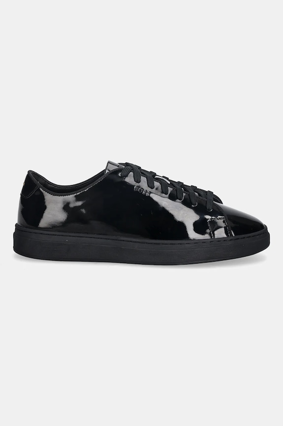 Kožené tenisky BOSS Kieran 50552854.005 čierna AW25