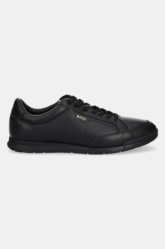 Kožené tenisky BOSS Nitan 50552880.005 čierna AW25