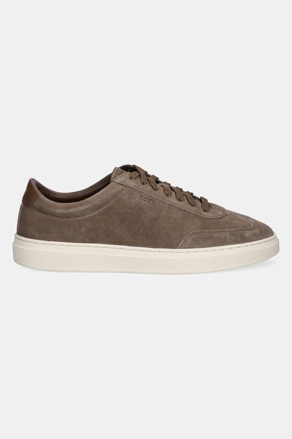 Замшеві кросівки BOSS Kieran 50554611.261 бежевий AW25