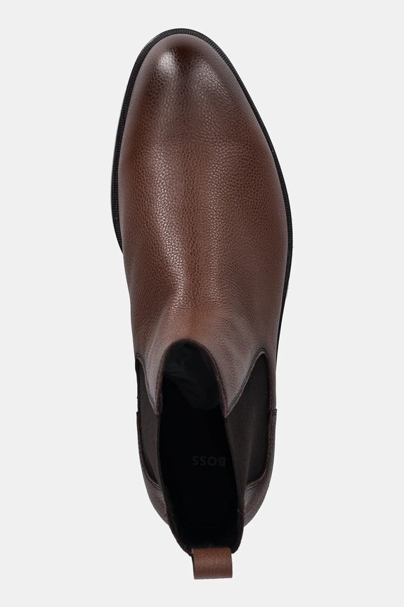 BOSS stivaletti chelsea in pelle Tayil-L marrone 50552541.210