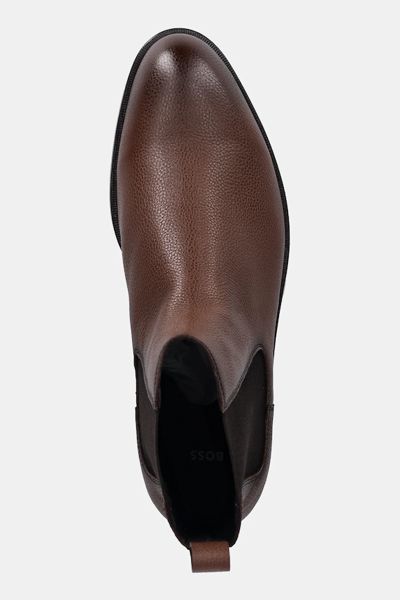 BOSS stivaletti chelsea in pelle Tayil-L marrone 50552541.210