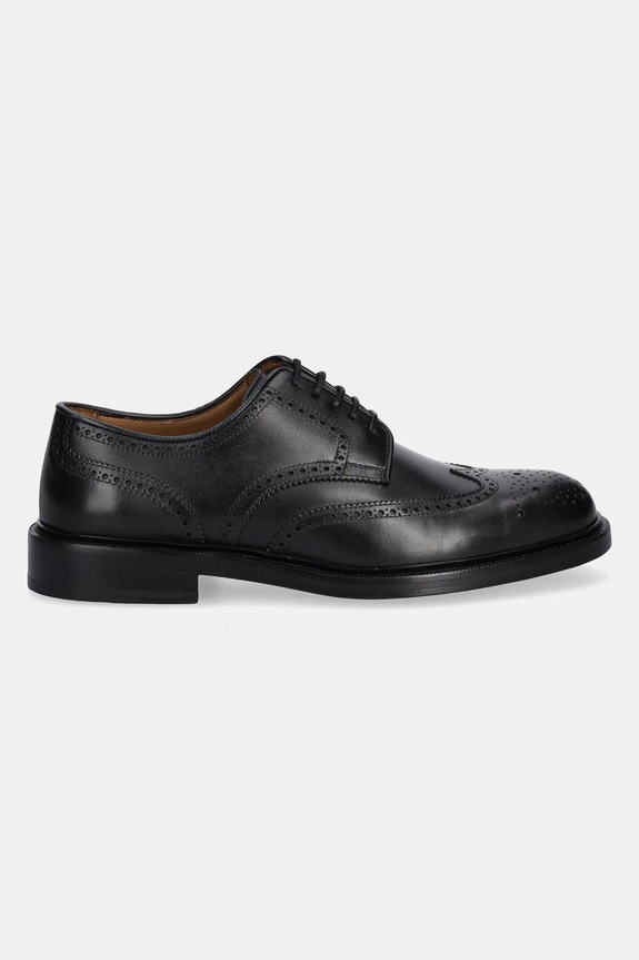 Kožené poltopánky BOSS Mosby 50554263.001 čierna AW25