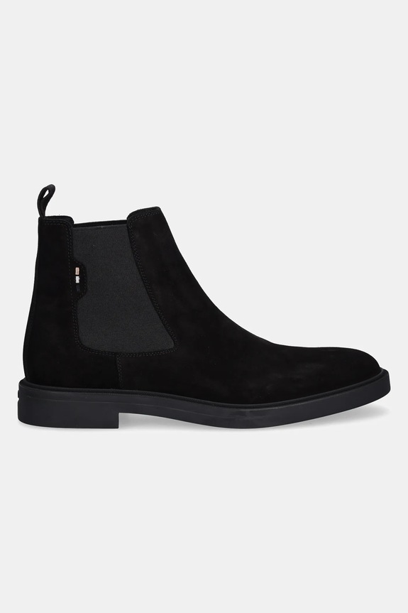 BOSS ghete din piele întoarsă 50552528 50552528.001 negru AW25