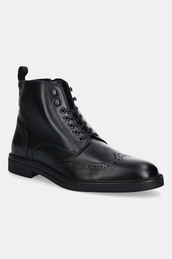BOSS buty skórzane Calev skóra licowa czarny 50552551.001