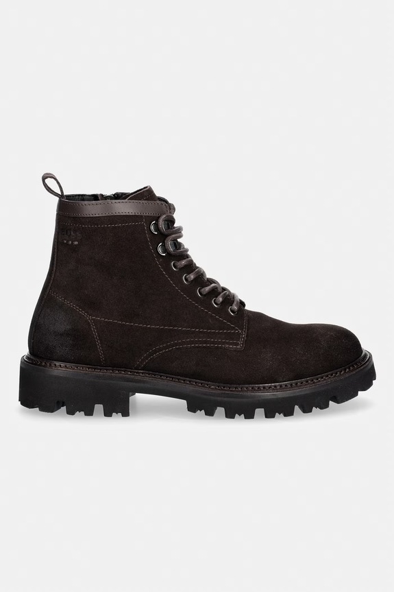 BOSS trapery zamszowe Julyo 50552568.202 brązowy AW25