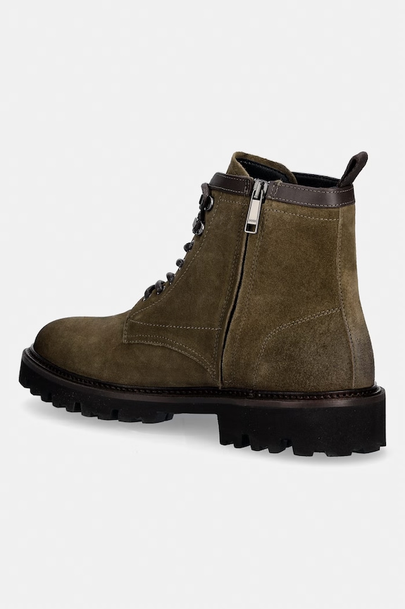 Обувки Туристически обувки от набук BOSS Julyo 50552568.302 зелен
