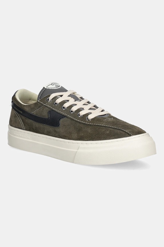 Tenisky Stepney Workers Club DELLOW S-STRIKE CUP SUEDE semišová kůže zelená YA25605