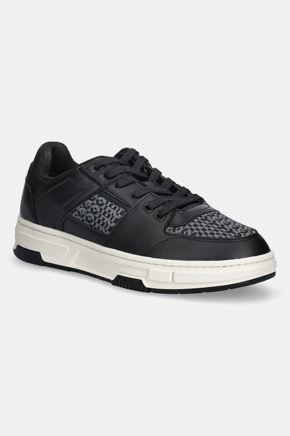 Sneakers HUGO Yarrow απομίμηση λείου δέρματος μαύρο 50548544.002