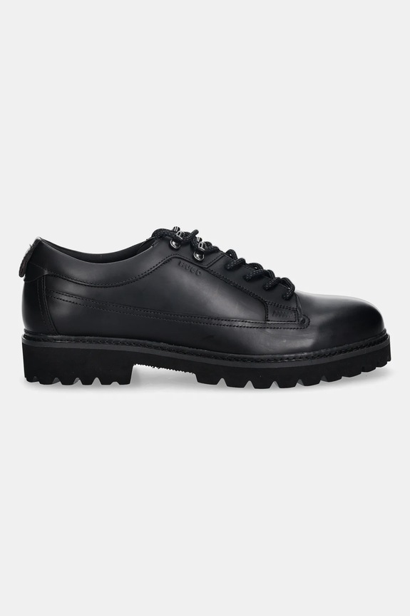 HUGO półbuty skórzane Draven 50552707.001 czarny AW25