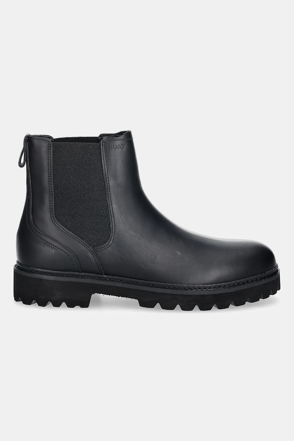 HUGO sztyblety skórzane Draven 50552708.001 czarny AW25