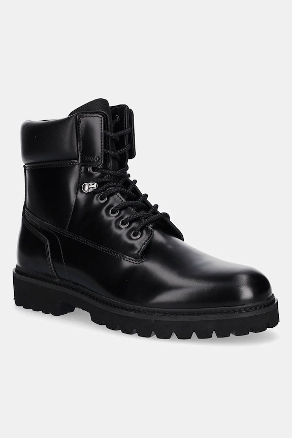 HUGO buty Draven skóra licowa czarny 50552712.001