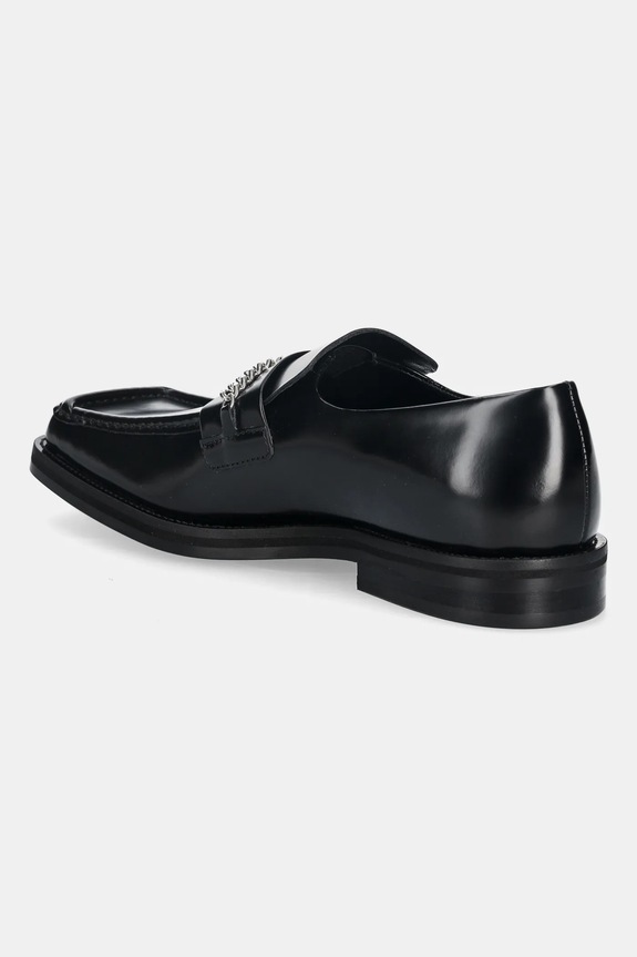 Обувь Кожаные мокасины Martine Rose Square Toe Loafer 1026LP11001M чёрный
