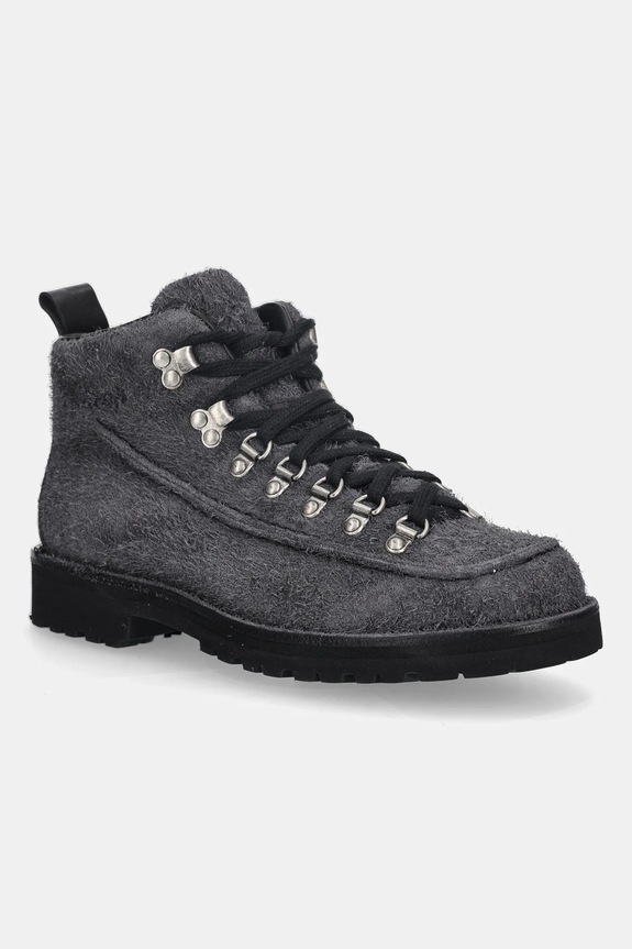 Fracap scarpe in camoscio non isolato grigio MAGNIFICO.M60