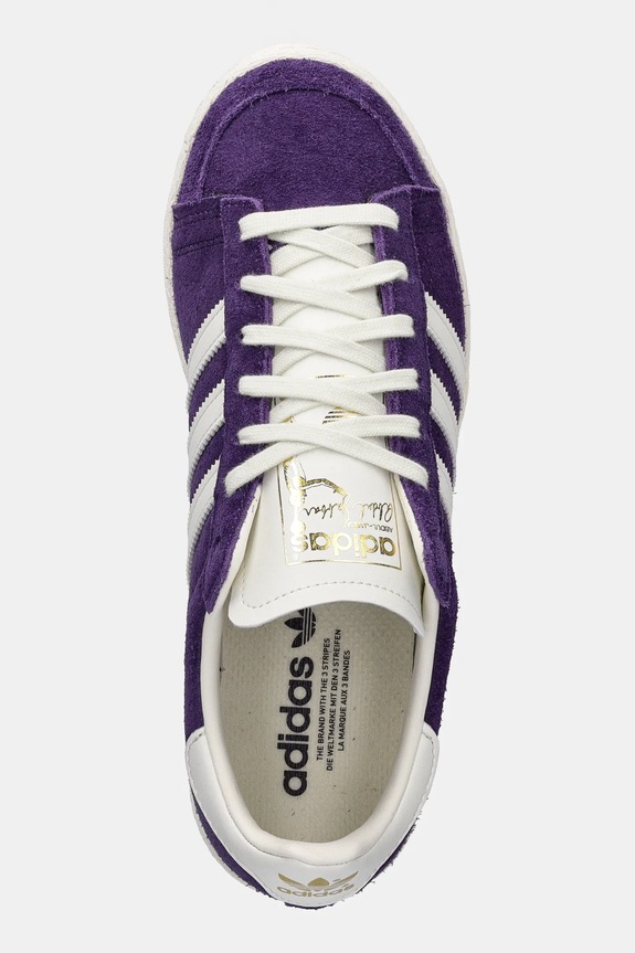 Замшеві кросівки adidas Originals Jabbar Lo фіолетовий JR4355