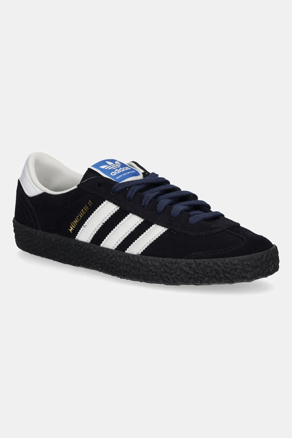 Σουέτ sneakers adidas Originals Munchen Ii Spzl λείο δέρμα σκούρο μπλε JR1544