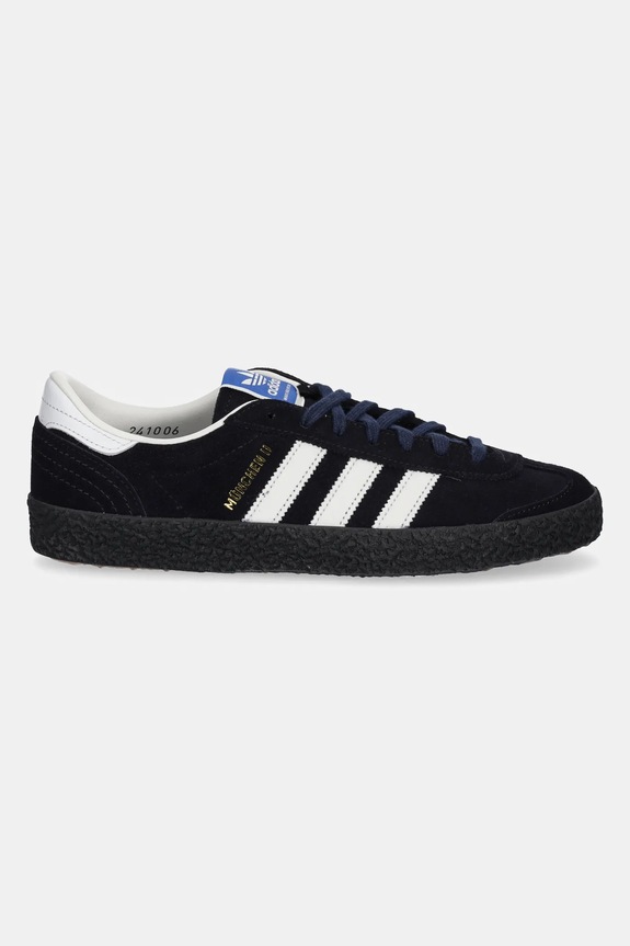 Σουέτ sneakers adidas Originals Munchen Ii Spzl JR1544 σκούρο μπλε AW25