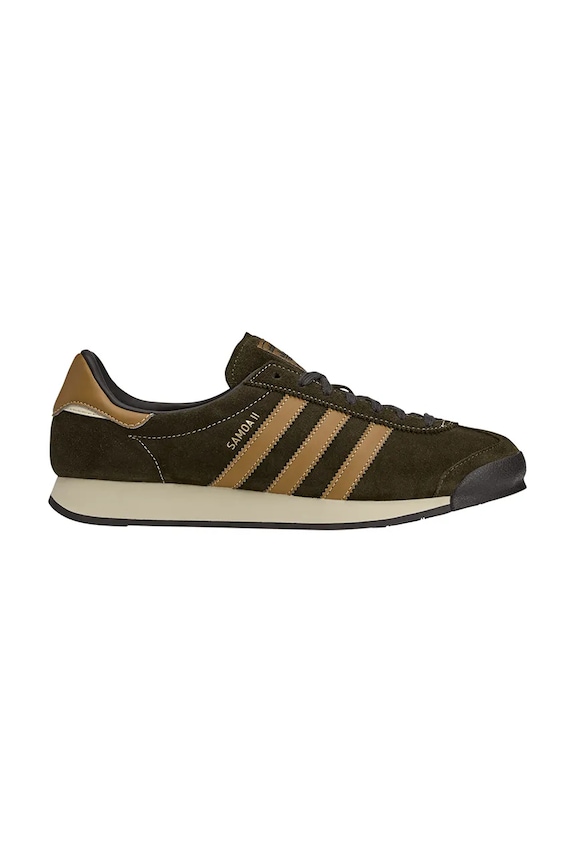 Σουέτ sneakers adidas Originals Samoa II Spzl απομίμηση λείου δέρματος καφέ JR1565