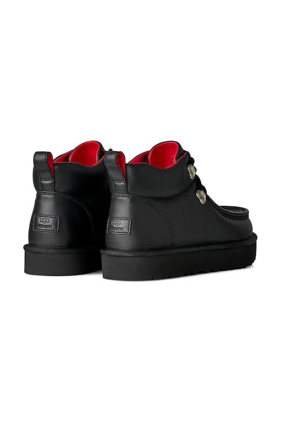 Obuwie UGG x Ambush półbuty nubukowe Woven Boot 1176811.BLK czarny
