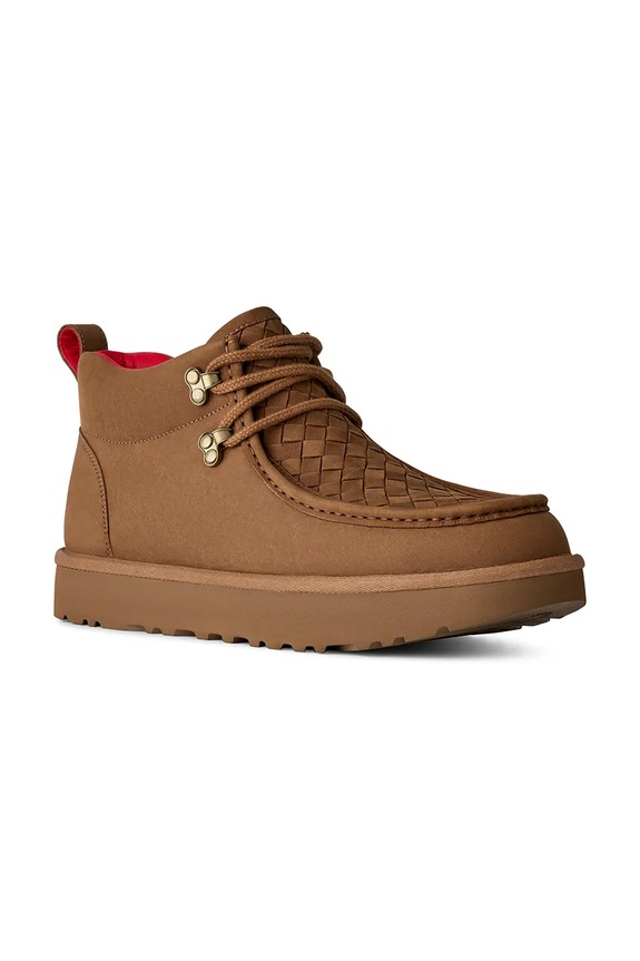 UGG x Ambush półbuty zamszowe Woven Boot 1178992.CHE brązowy AW25