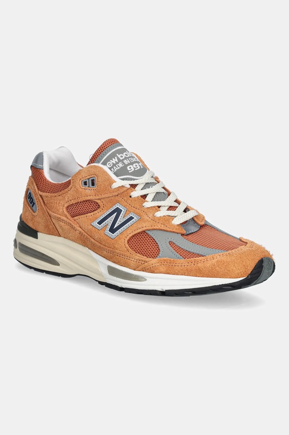 Tenisice od brušene kože New Balance U991OV2 brušena koža narančasta U991OV2